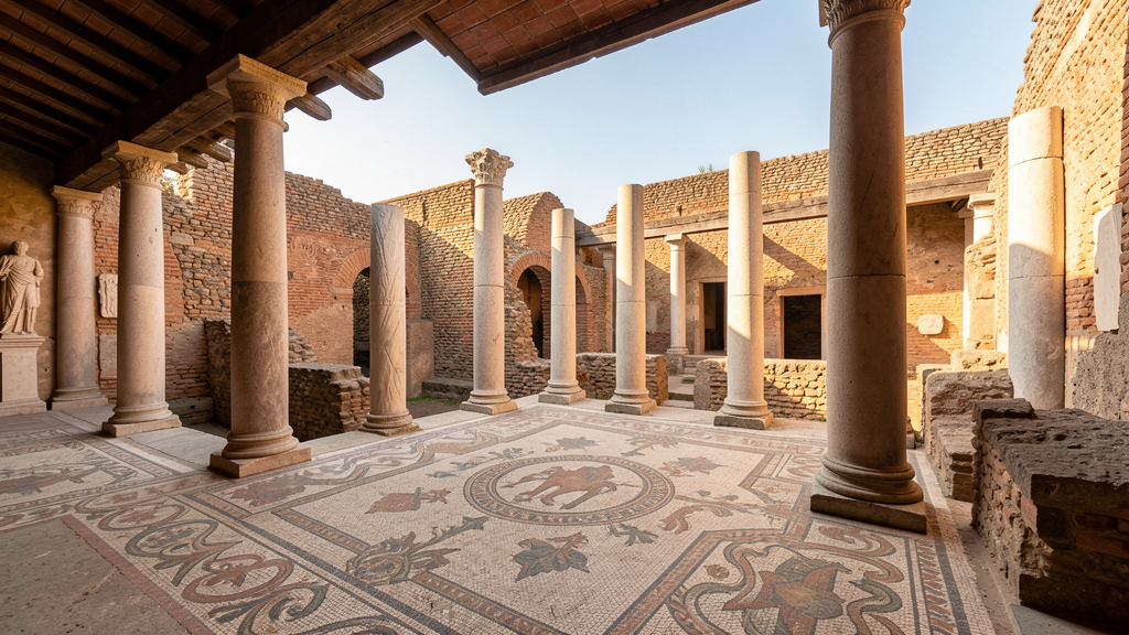 Ancient Roman domus house in Pompeii